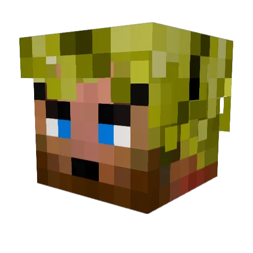Polo3105 Minecraft avatar head, 3D render