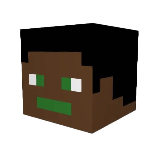 PolochCraft69 Minecraft avatar head, 3D render