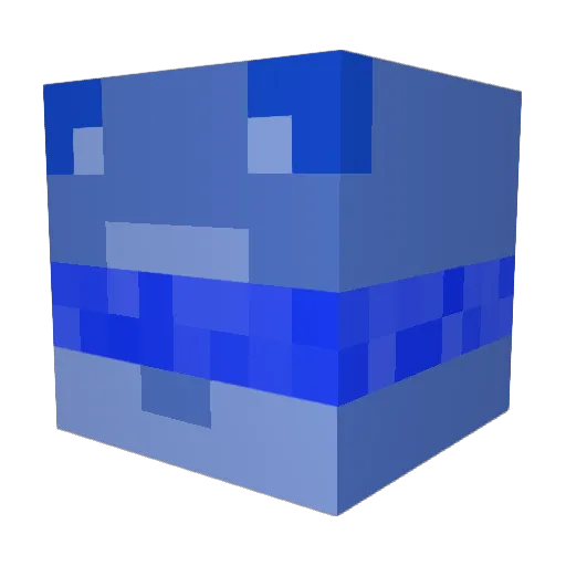Polomannnn Minecraft avatar head, 3D render