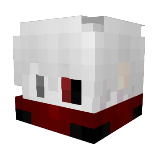 PoloosPenis Minecraft avatar head, 3D render