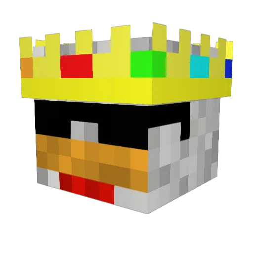 Poloxn Minecraft avatar head, 3D render