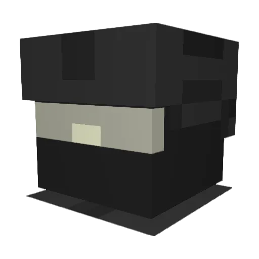 Polozoink Minecraft avatar head, 3D render
