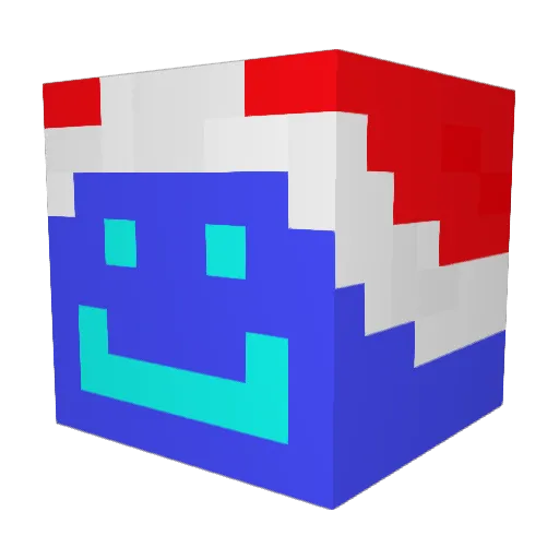 Polpe Minecraft avatar head, 3D render
