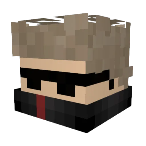 PolskiOgur Minecraft avatar head, 3D render