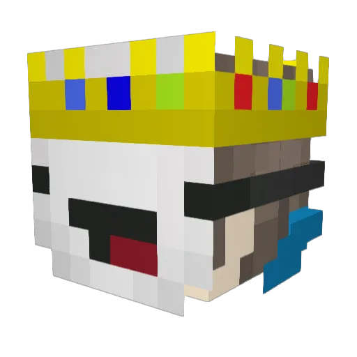 PolskiSzefDev Minecraft avatar head, 3D render