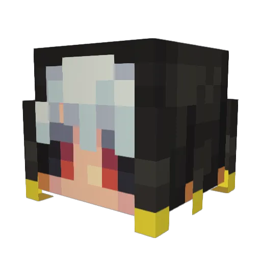 Poluk Minecraft avatar head, 3D render