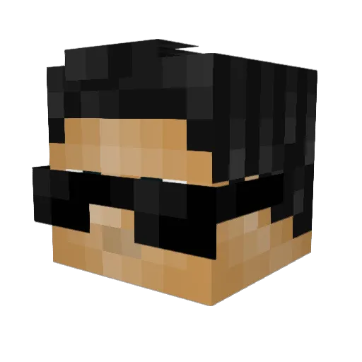 Polulk Minecraft avatar head, 3D render