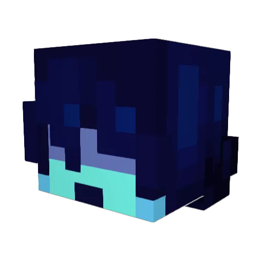 Polus_Sandbox Minecraft avatar head, 3D render