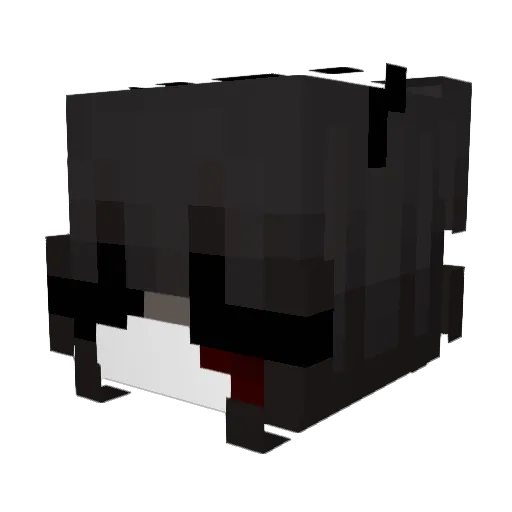 PolvoRosaaaa Minecraft avatar head, 3D render