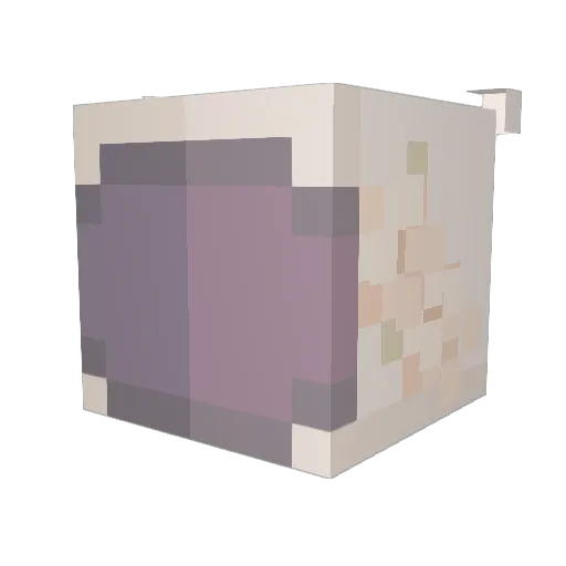 Polyamid Minecraft avatar head, 3D render