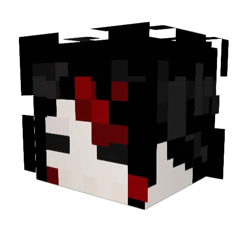 Polybiius Minecraft avatar head, 3D render