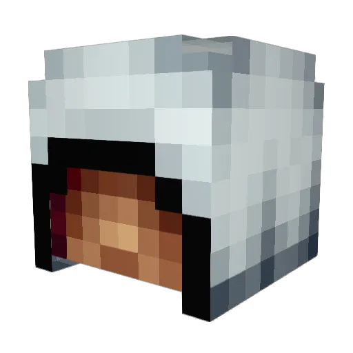 Polygon6 Minecraft avatar head, 3D render