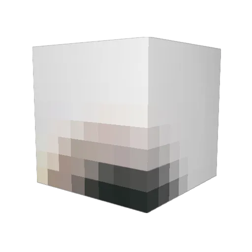 Polygremlin Minecraft avatar head, 3D render