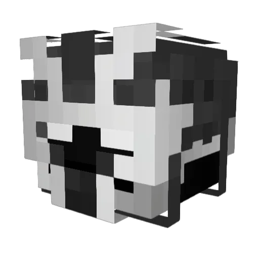 Polymorphism Minecraft avatar head, 3D render
