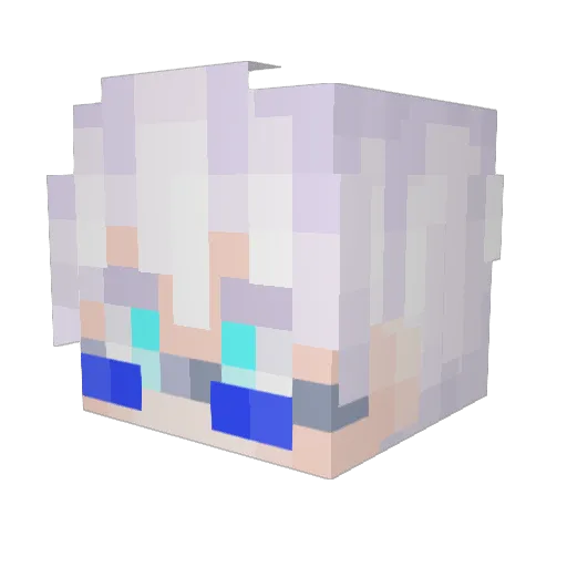 Polyphix Minecraft avatar head, 3D render