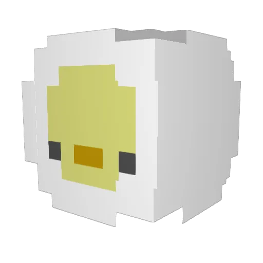 Polyriddim Minecraft avatar head, 3D render