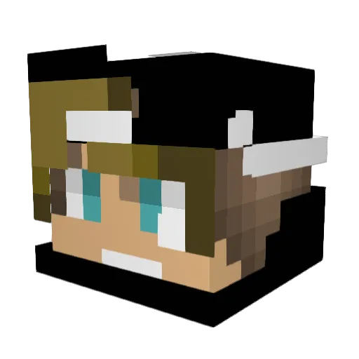 PolyumX Minecraft avatar head, 3D render