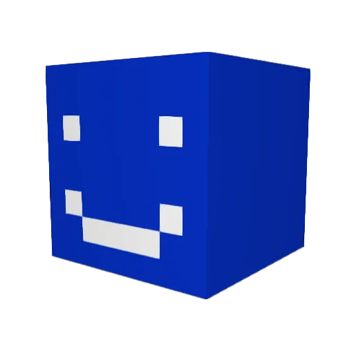 Polziz Minecraft avatar head, 3D render