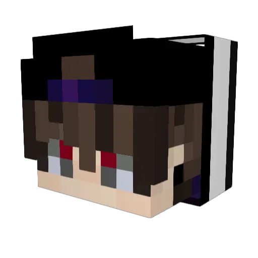 PolzoUseR50 Minecraft avatar head, 3D render