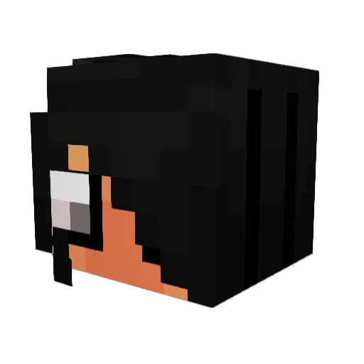 PomMC Minecraft avatar head, 3D render