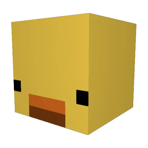 Pombar09 Minecraft avatar head, 3D render