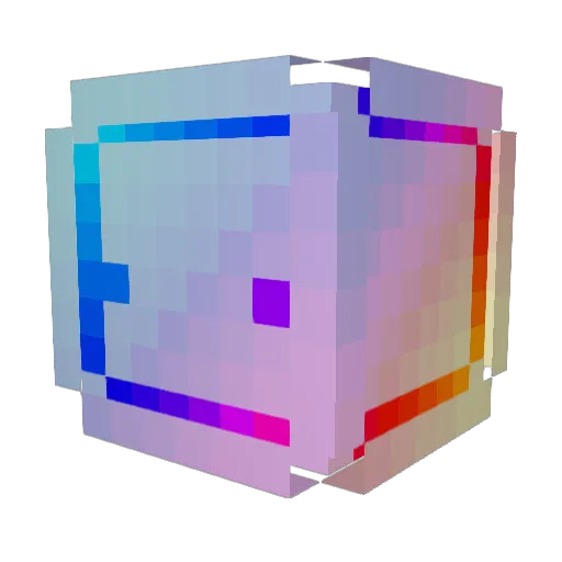 Pombopper Minecraft avatar head, 3D render