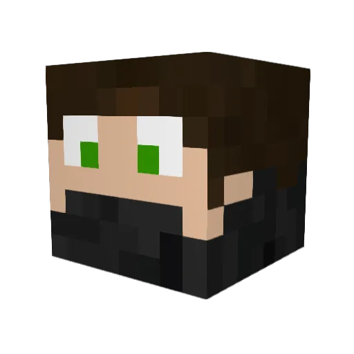 Pome28 Minecraft avatar head, 3D render