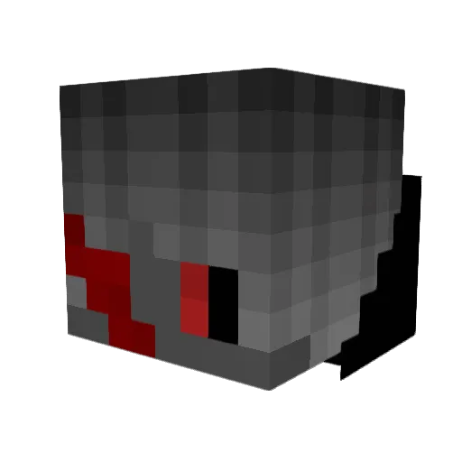 Pomegranate28 Minecraft avatar head, 3D render