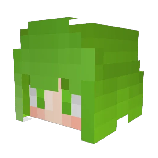 Pomeria Minecraft avatar head, 3D render