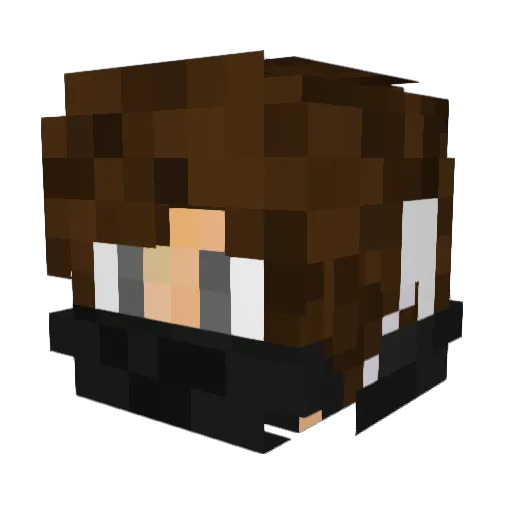 Pomidorka039 Minecraft avatar head, 3D render