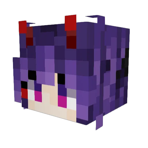 Pomiyo Minecraft avatar head, 3D render