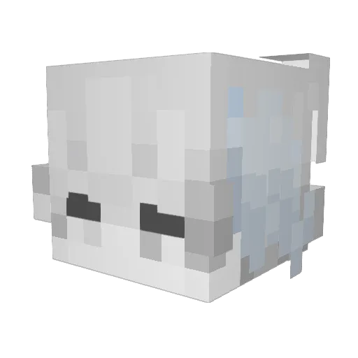 Pomm3St4r Minecraft avatar head, 3D render