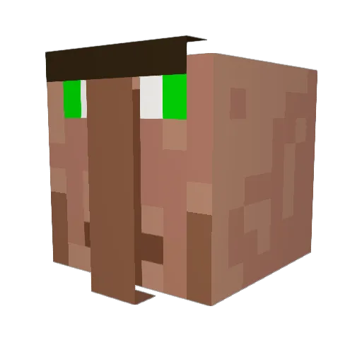 Pomme64 Minecraft avatar head, 3D render