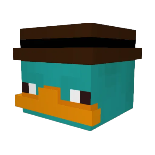 Pommespanzer190 Minecraft avatar head, 3D render