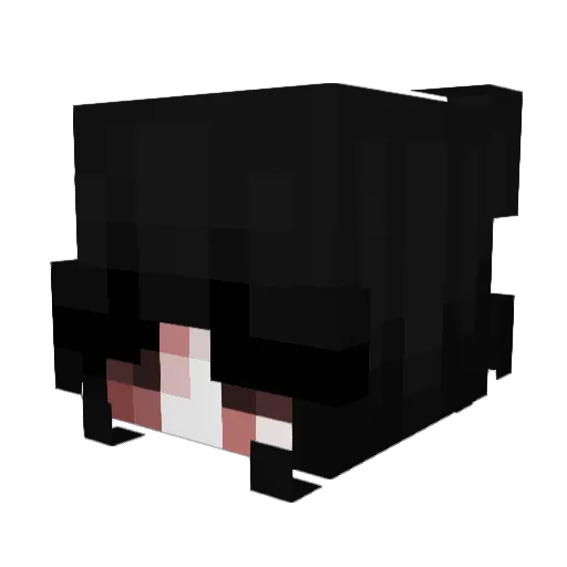 Pomnish Minecraft avatar head, 3D render