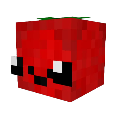 Pomod0r0 Minecraft avatar head, 3D render