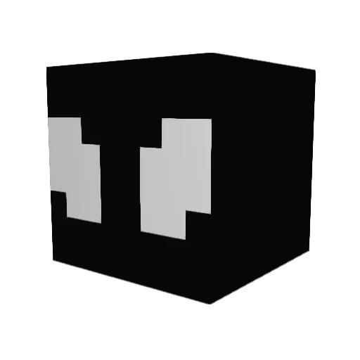 Pomox Minecraft avatar head, 3D render