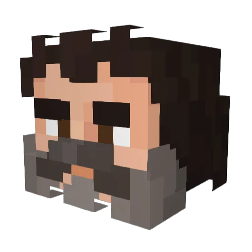 PompousBow38063 Minecraft avatar head, 3D render