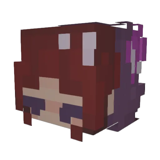 PomskiAngel Minecraft avatar head, 3D render