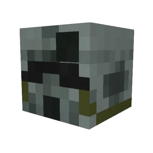 PonchoCasserole Minecraft avatar head, 3D render