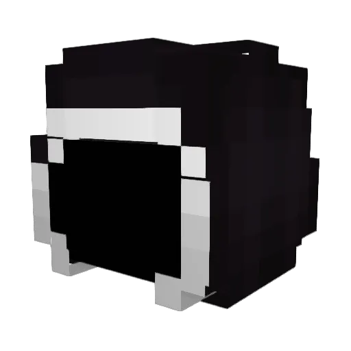 Poncho_Omega Minecraft avatar head, 3D render