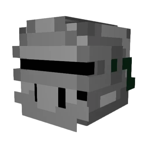 Pondak Minecraft avatar head, 3D render