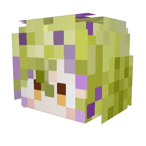 PonderClove Minecraft avatar head, 3D render