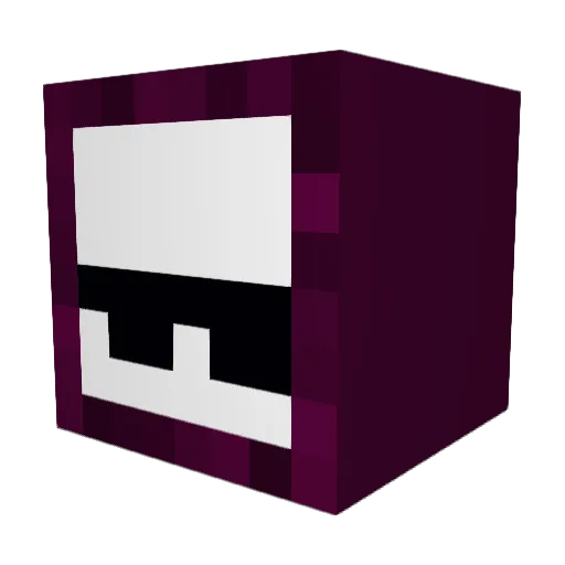 Pondn Minecraft avatar head, 3D render
