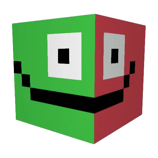 Pondrikk Minecraft avatar head, 3D render