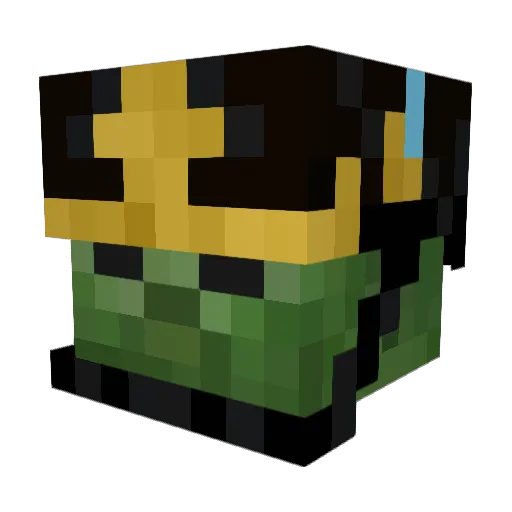PoneliousHubert Minecraft avatar head, 3D render