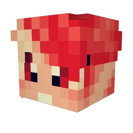 Poneyy__ Minecraft avatar head, 3D render