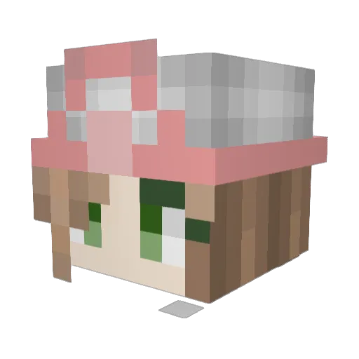 Ponglow21 Minecraft avatar head, 3D render