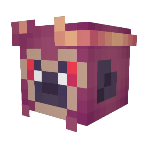 PongoPunch Minecraft avatar head, 3D render