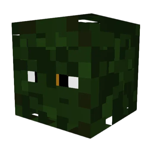 Pongo_715 Minecraft avatar head, 3D render